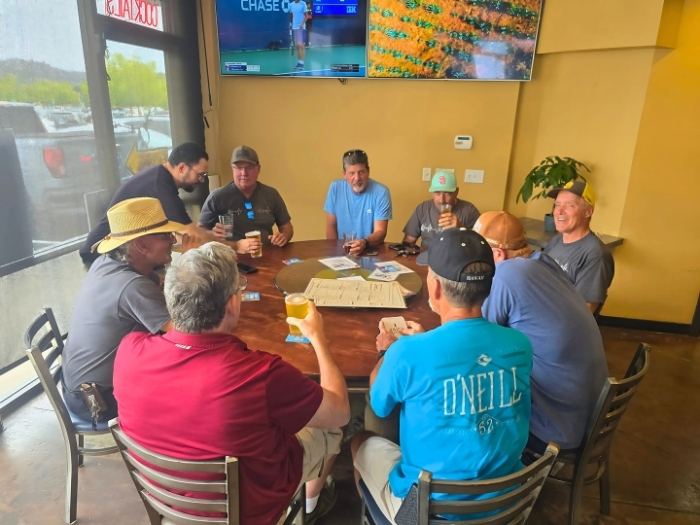 Friends at the round table